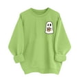 thumbnail image 1 of yardsong Halloween Cute Sweatshirt for Women Trendy Funny Ghost Long Sleeve Hoodies Casual Fall Crewneck Loose Tops Orange,XL, 1 of 6