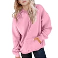 thumbnail image 1 of yardsong Hoodies for Teen Girls Trendy Preppy Hooded Pullover Oversized Cute Sweatshirts Long Sleeve Y2k Gradient Hoodie for Girl 2025 Pink,14 Years, 1 of 7
