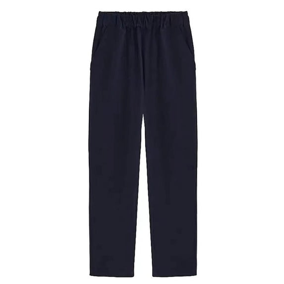 yardsong Kids Uniform Pants Boys Girls Suit Pants Elastic Waist Pull-on Straight Leg Dress Pant for Casual, Formal Wear Navy,3 Years