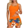 thumbnail image 1 of yardsong Swimsuits for Women Tankini Set with Skirt 2 Piece Surfing Swim Bathing Suits Tummy Control Modest Sporty Swimwear, 1 of 6