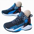 thumbnail image 1 of yboeqw Boys High Top Basketball Shoes Kids Lace Up Non Slip Running Sneakers Gym Class Footwear Size 13, 1 of 6