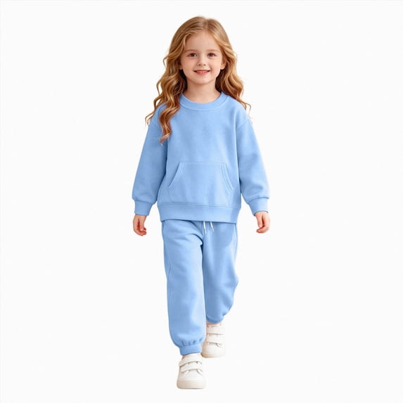 yboeqw Girls Clothes Fall Winter Outfits for Teen Girl Pullover Tops Pants Little Kids Girls Clothing Sets,Size 14-15 Years