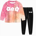 thumbnail image 1 of yboeqw Girls Fall Outfit Sets Casual Long Sleeve Graphic Print Kids' Clothing Sets Girls' 2 Piece Sets,Size 8-9 Years, 1 of 8