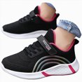 thumbnail image 1 of yboeqw Girls Mid Large Size Mesh Breathable Running Shoes Childrens Lightweight School Sports Sneakers Size 11.5, 1 of 6