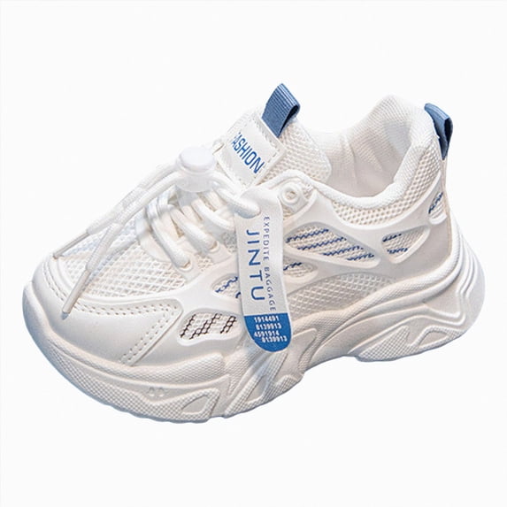 yboeqw Kids Breathable Mesh Running Shoes Boys Girls Soft Sole Lightweight Playground Sneakers Size 12