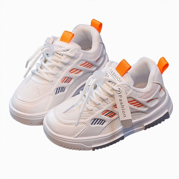 yboeqw Kids Mesh Breathable Casual Sneakers Boys Girls Soft Sole Lightweight School Running Shoes Size 13