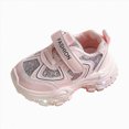 thumbnail image 1 of yboeqw Little Girls Hook and Loop Light‑Up Sneakers Glitter Patchwork Upper LED Flashing Sole Lightweight Non‑Slip Chunky Athletic Shoes for Little Girls, 1 of 2