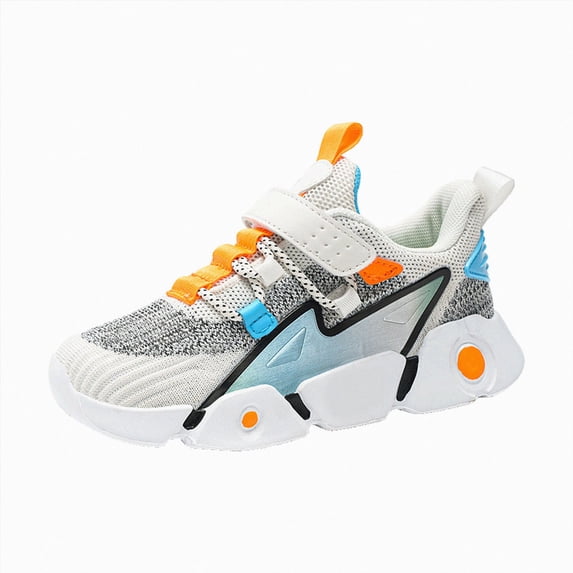 yboeqw Toddler Big Kids Breathable Athletic Running Shoes Boys Girls Casual School Sports Sneakers Size 4
