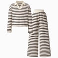 thumbnail image 1 of yboeqw Tween Girls Fall Summer Clothes 2 Piece Outfit Set Long Sleeve Stripe T-Shirt + Cargo Pants Teen Girl Clothing Set,Size 9-10 Years, 1 of 7