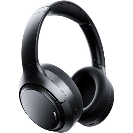 Hybrid Active Noise Cancelling Headphones Wireless Bluetooth Over Ear - 50dB ANC, 120H Playback, 6-MIC ENC Clear Calls, Hi-Res 360° Spatial Audio, Foldable Comfort for Travel Office