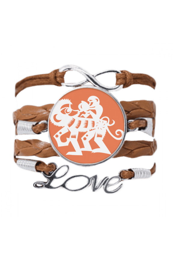 year of monkey animal china zodiac bracelet love chain ornament wristband