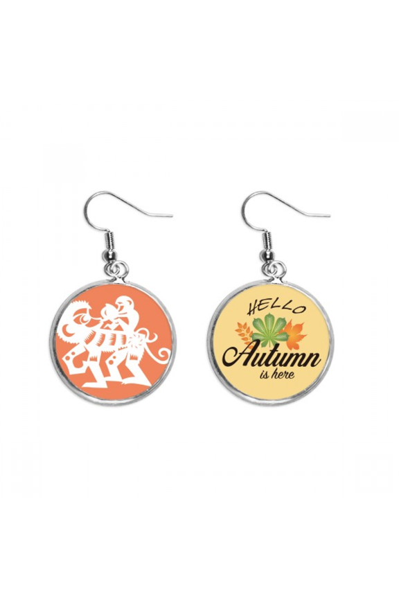 year of monkey animal china zodiac earring dangle autumn earring jewelry