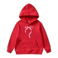 thumbnail image 1 of yegyh Children's Long Sleeved Hoodie With Printed Bow Tie Leisure Daily, 1 of 7