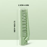 yelldesk Folding Hair Comb,Portable Travel Folding Comb Brush-Small Compact Foldable Hair Brush, Compact Pocket Hair Comb Double Headed Anti-static Comb, Travel Comb Brush Combo