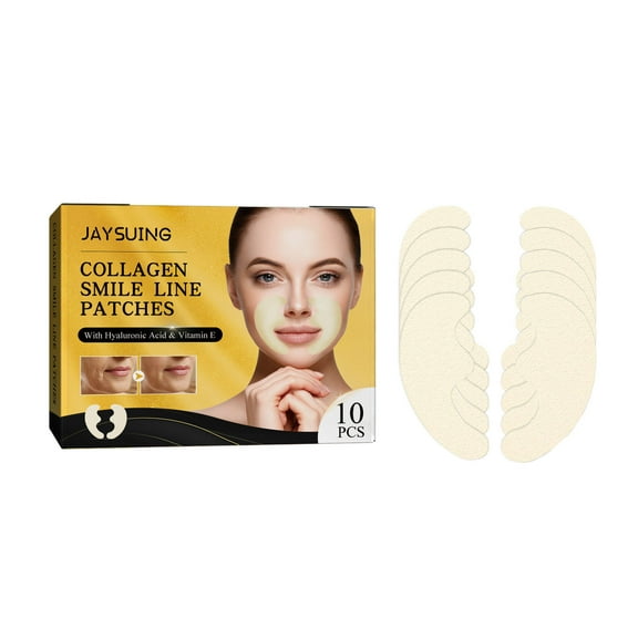 yelldesk clearance Smile Line Patches - 5 Pairs - Anti-Wrinkle Facial Strips - Face Wrinkle Patches - Moisturizing & Tightening - Laugh Lines Patches 1ml