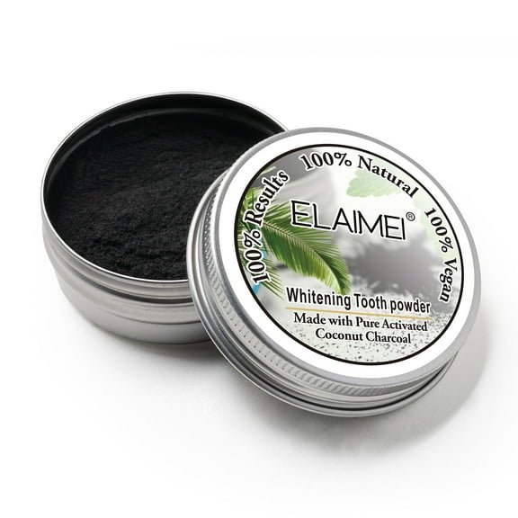 yelldesk clearance Teeth Whitening Powder Natural Activated Charcoal Toothpaste