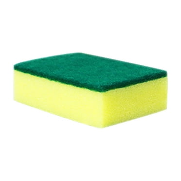 yellow Eco Non-Scratch Kitchen Cleaning Sponge 1Pcs For Dish Scrubbing #9L79c