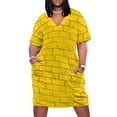 thumbnail image 1 of yellow brick Loose Pocket Dress women"s clothing summer 2025 novelties Women"s long dress elegant party dress for women 2025, 1 of 6