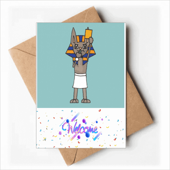 yellow card warns rreferee cartoon Welcome Back Greeting Cards Envelopes Blank