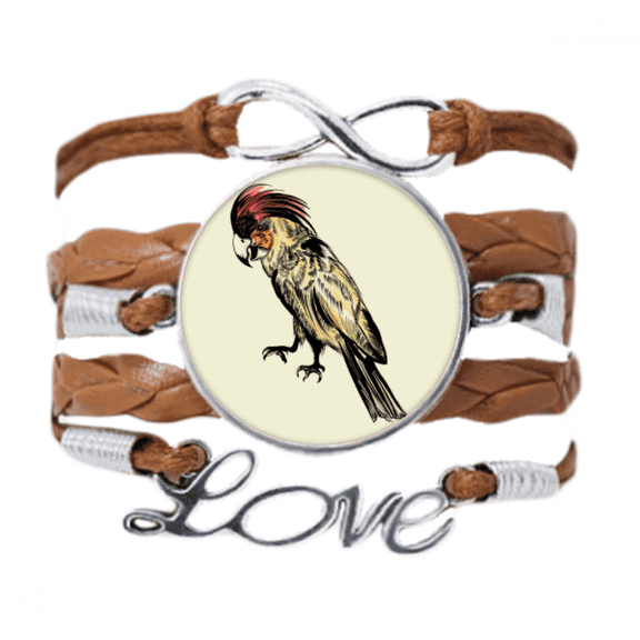 yellow feather parrot bird bracelet love chain ornament wristband