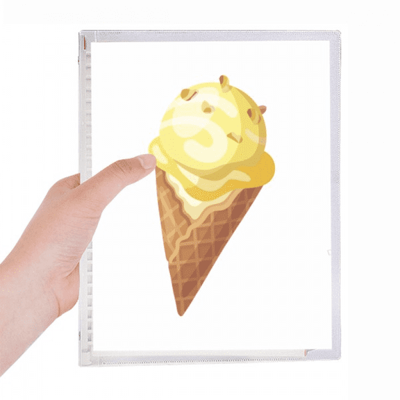 yellow peanut sweet ice pattern notebook loose diary refillable journal statiry