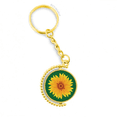 thumbnail image 1 of yellow sunflower  flower metal connector key chain  accessory en keyholder, 1 of 3