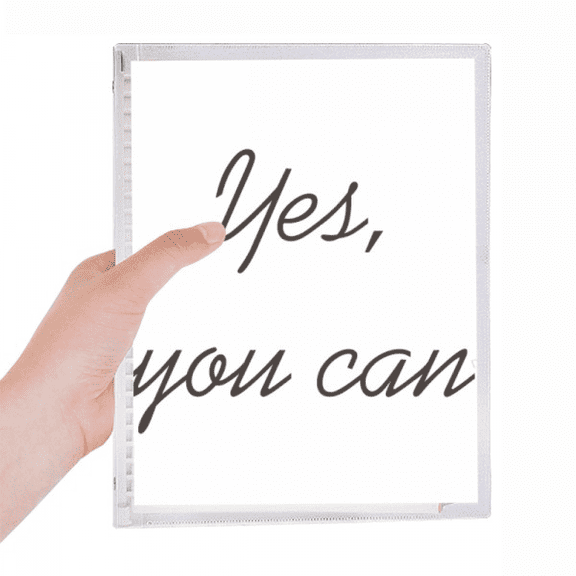 yes you can inspirational quote sayings notebook loose diary refillable journal statiry