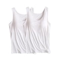 thumbnail image 1 of yievot 2 Pack Women's Sleep Tank Built-in Bra Padded Active Camisole Short Sleeves Pajama Casual Tops T-Shirt, 1 of 4