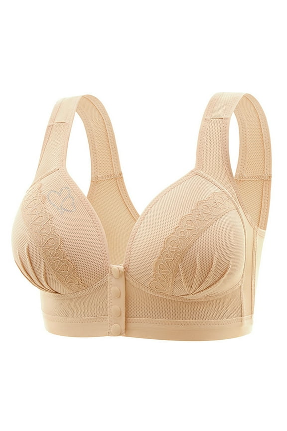 Front Closure Bras for Womens Bras Front Snaps Seniors Snap Front Bra Older Women Comfort Wireless Everyday Bras