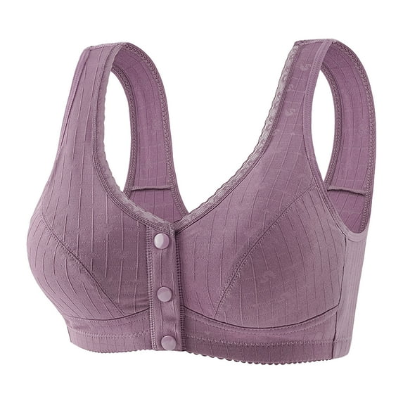 yievot Front Closure Wireless Bras for Women Comfort Full Coverage Bras for Women Comfort Wirefree Everyday Bras for Seniors