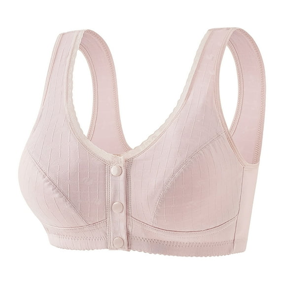 yievot Front Closure Wireless Bras for Women Comfort Full Coverage Bras for Women Comfort Wirefree Everyday Bras for Seniors