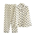 thumbnail image 1 of yievot Pajamas Set Long Sleeve Sleepwear Womens Button Down Nightwear Pj Sets, 1 of 2