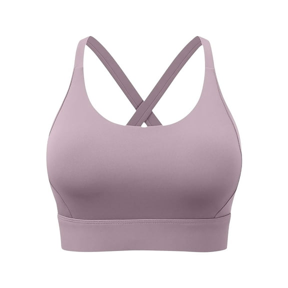 yievot Sports Bras for Women High Support Wirefree Padded Bras Supportive Workout Yoga Bras Athletic Soft Comfortable Tank Tops