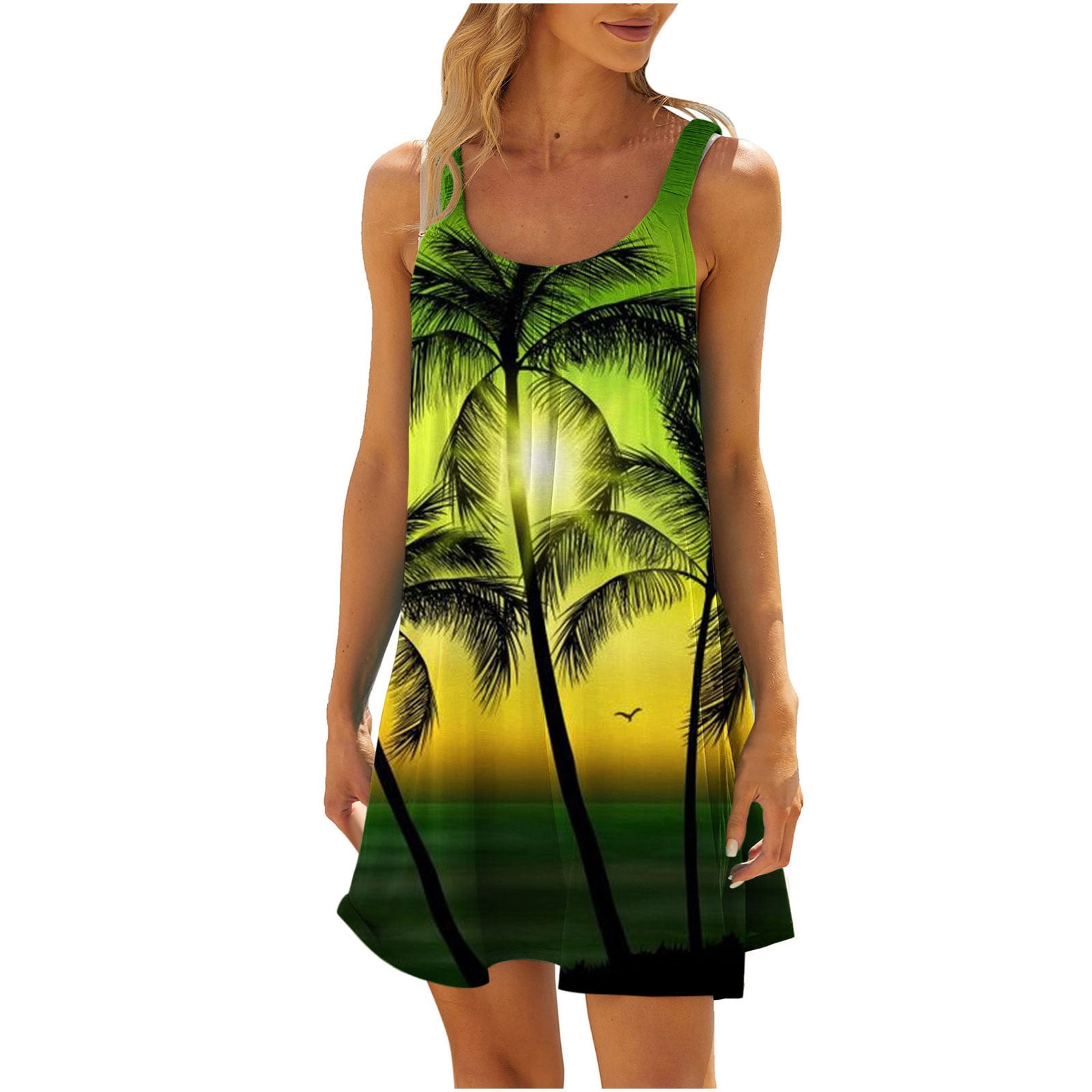 yievot Summer Dresses for Women Beach Cover Up Floral Tshirt Sundress — free download