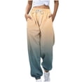 thumbnail image 1 of yievot Sweatpants for Women Gradient Printed Drawstring Loose Joggers with Pockets Fall Winter Comfy Workout Gym Running Pants, 1 of 3