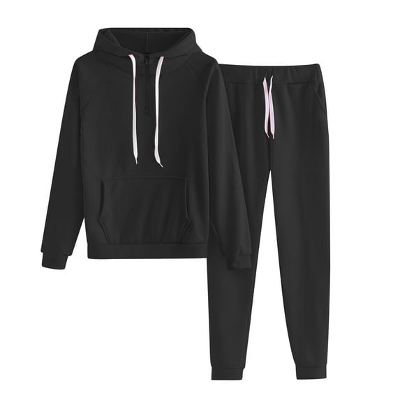 yievot Sweatsuits for Women Fall Winter 2 Piece Outfits Jogging Pants Set Long Sleeve Hoodies Sweat Suits