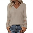thumbnail image 1 of yievot Tunic Tops for Women Dressy Casual Long Sleeve Shirts V-Neck Fall Lightweight Sweaters Trendy Clothes, 1 of 6