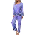 thumbnail image 1 of yievot Women 2 Piece Lounge Pajamas Sets Casual Long Sleeve Top Pants Matching Set 2024 Fall Outfits Clothes Sleepwear, 1 of 6
