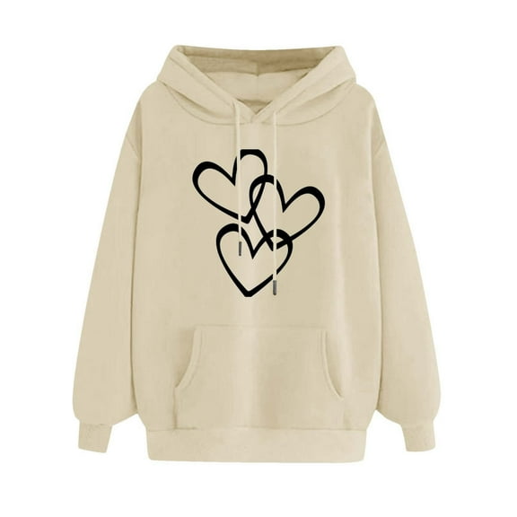 yievot Women Hoodies Women's Winter Hoodie Sweatshirt Pullover Tops Long Sleeved Comfortable