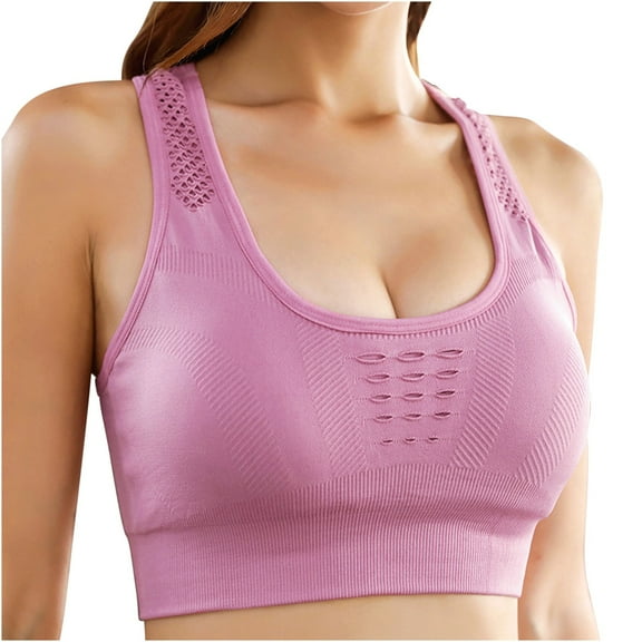yievot Women Racerback Sports Bras High Impact Workout Yoga Gym Activewear Fitness Bra