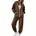 thumbnail image 1 of yievot Women's 2 Piece Outfits Fall Sweatsuits Oversized Hoodies Wide Leg Sweatpants Tracksuits Lounge Matching Sets, 1 of 8