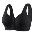 thumbnail image 1 of yievot Women's Front Closure Full Coverage Wirefree Everyday Bra Comfort Wireless Bras for Seniors, 1 of 2