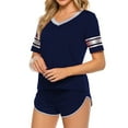 thumbnail image 1 of yievot Women's Pajama Sets Soft Short Sleeve Loungewear Sleepwear Top With Shorts 2 Piece Sleepwear Pjs, 1 of 4