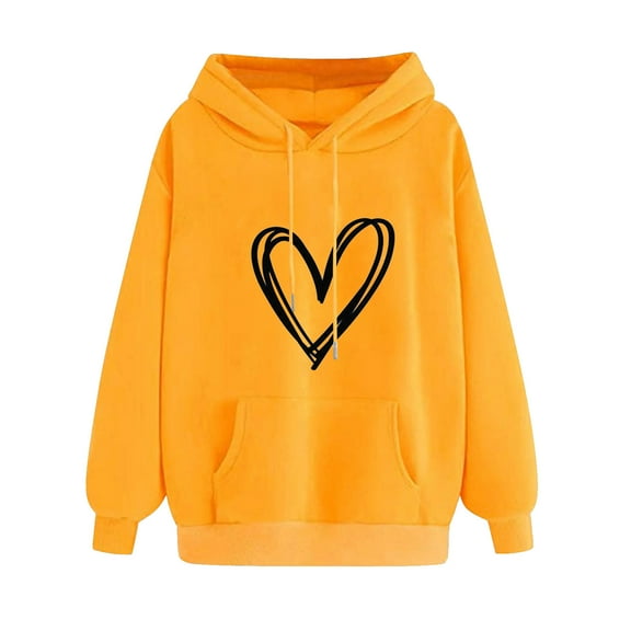 yievot Women's Pullover Hoodie, Long Sleeve Printed Hooded Sweatshirts for Juniors, Gift Hoodies Blouse Tops for Ladies