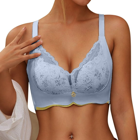 yievot Women's Push Up Lace Bras Comfort Wireless Bra Supportive Everyday Tshirt Bra