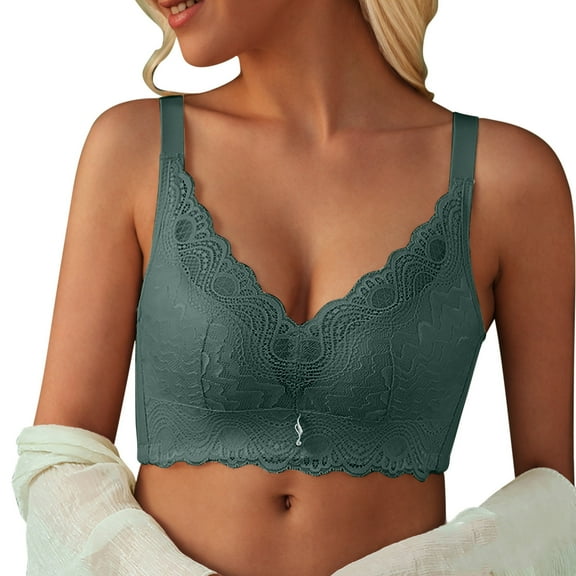yievot Women's Push Up Lace Bras Comfort Wireless Bra Supportive Everyday Tshirt Bra