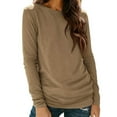 thumbnail image 1 of yievot Womens Long Sleeve Tops Crew Neck Fall T Shirt Trendy Casual Loose Basic Tees, 1 of 8