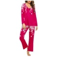 thumbnail image 1 of yievot Womens Pajama Sets Long Sleeve Shirt and Pants Soft Pajama Sets 2 Piece Sleepwear Loungewear, 1 of 5