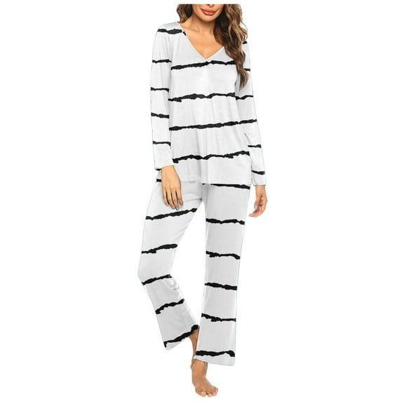 yievot Womens Pajama Sets Long Sleeve Shirt and Pants Soft Pajama Sets 2 Piece Sleepwear Loungewear