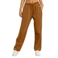 thumbnail image 1 of yievot Womens Sweatpants Loose Wide Leg Sweat Pants Fleece Lined Straight Leg Pants Athletic Joggers with Pockets, 1 of 7